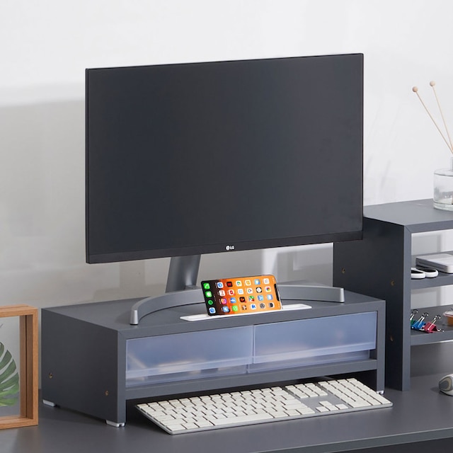 우드웰 MT-09 스토리 서랍형 2단 모니터받침대