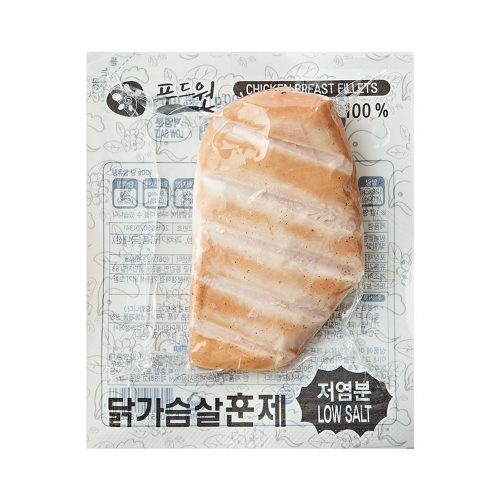 푸드원  냉장 훈제 닭가슴살 저염분 100g