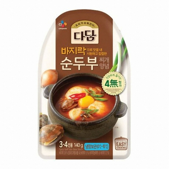 백설 다담 바지락순두부 찌개용양념 140g