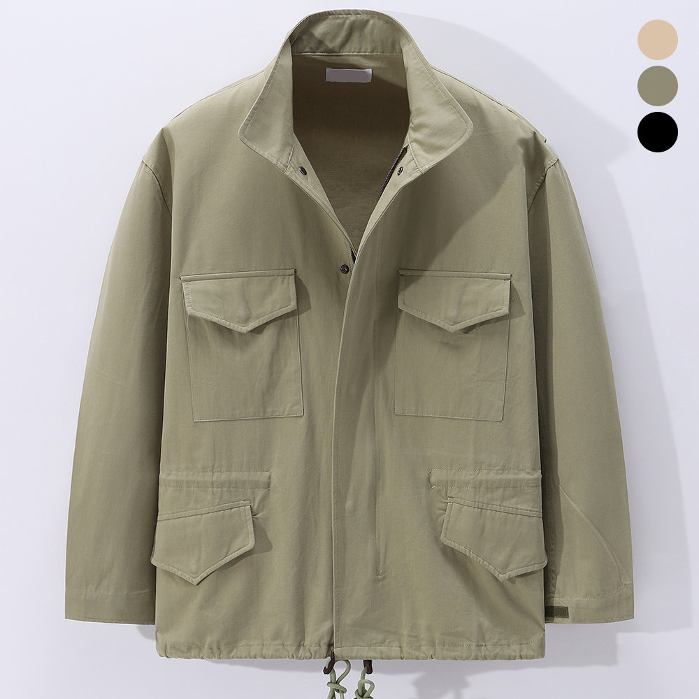 후앙스 오버핏 코튼 사파리 야상 필드 자켓 FLJP1093