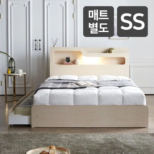 슬립스토아 티파니 수납 LED침대 SS