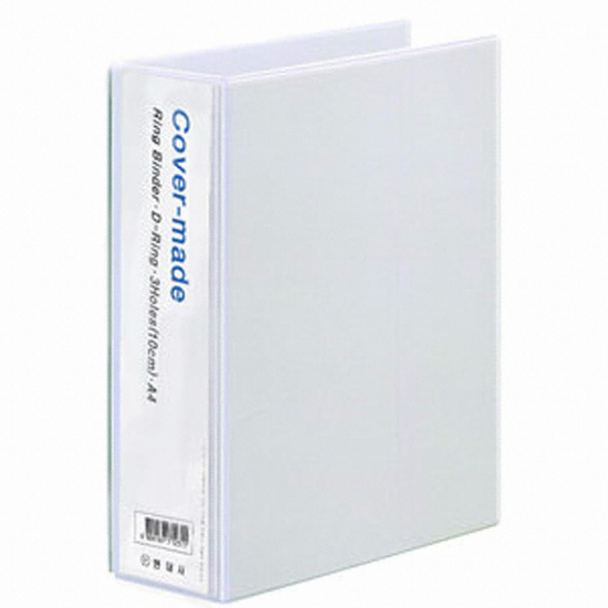 오피스존  백색 투명 3공 D링 바인더 A4 10cm