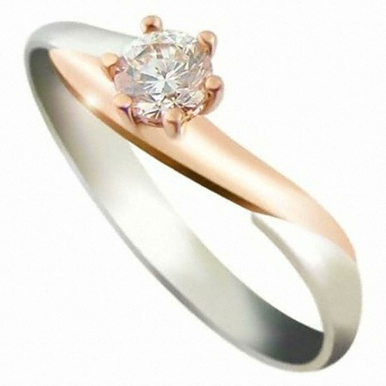 브리앙  18K 로즈마리 다이아몬드 반지