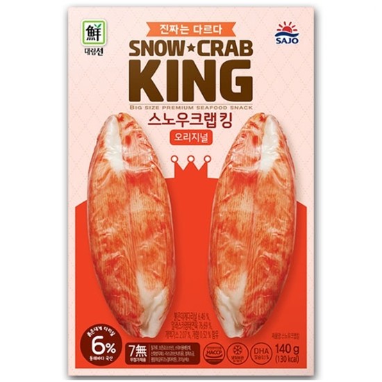 사조대림 대림선 스노우 크랩 킹 오리지널 140g