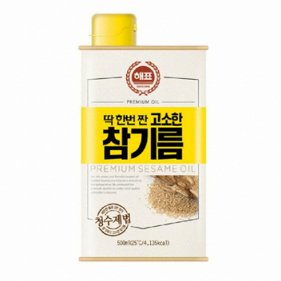 해표 고소한 참기름 500ml
