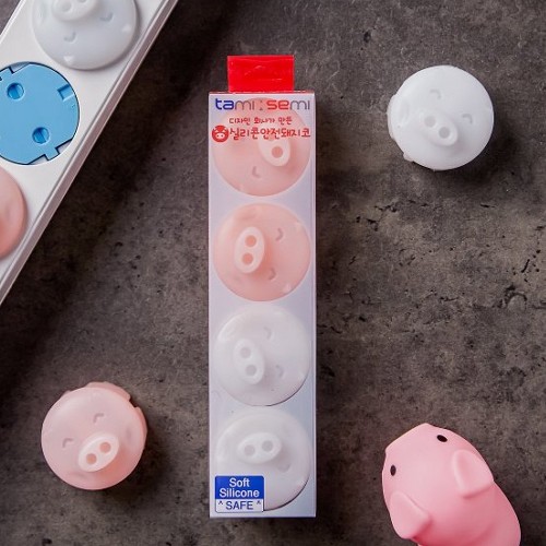 디자이니어  피그캡 실리콘 콘센트 안전커버 4개