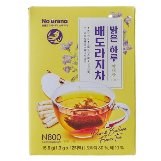 이마트 노브랜드 대한다업 맑은하루배도라지차 12입