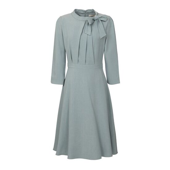 SI 넥 리본 디테일 셔링 원피스 SEOAC2508 SEO2508