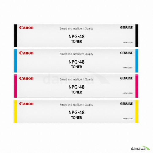 Canon 정품 NPG-48BK, NPG-48C, NPG-48M, NPG-48Y 4색 세트
