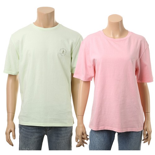 피그먼트 테이트 공용 시그니쳐 로고 반팔티셔츠-5컬러 KABU5-UKS220