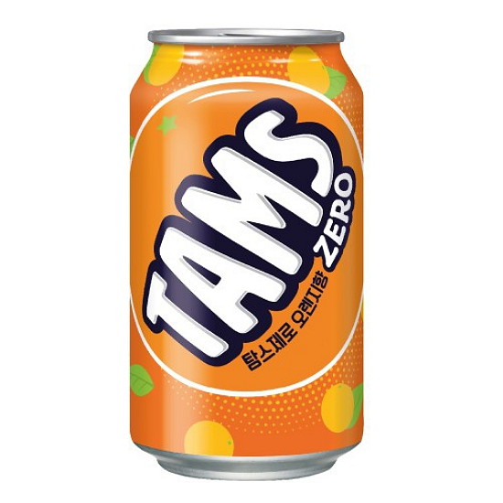 롯데칠성음료 탐스 제로 오렌지향 355ml