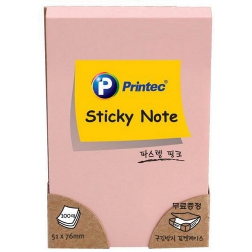 프린텍  파스텔 스티키노트 5176P