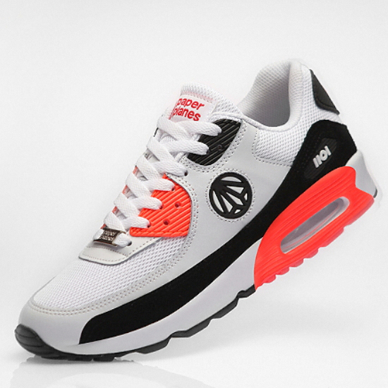 페이퍼플레인 여성 운동화_PP1101 (화이트블랙레드)