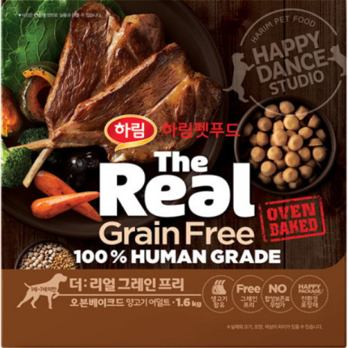 더리얼 독 그레인프리 오븐베이크드 양고기 어덜트 1.6kg