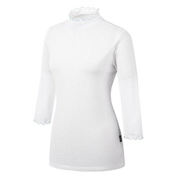 엘르골프 넥셔링 골조직 목크넥 티셔츠 6I45402