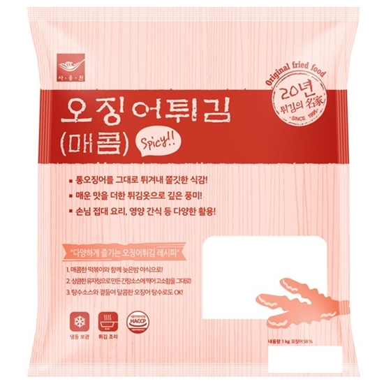 사옹원  매콤 오징어튀김 1kg