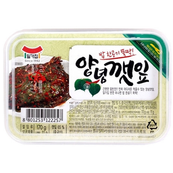 일미농수산 일가집 양념깻잎 170g [6개]