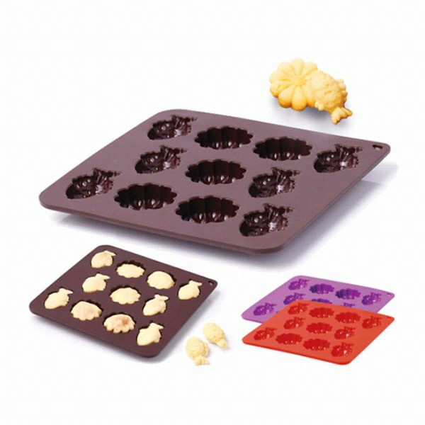 실리만  실리콘 쿠키 빵틀-붕어,국화 (WSK562)