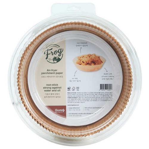 FROG  무표백 에어프라이어 종이호일 대형 100매