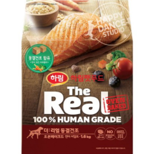 더리얼 독 동결건조 오븐베이크드 연어 어덜트 1.6kg