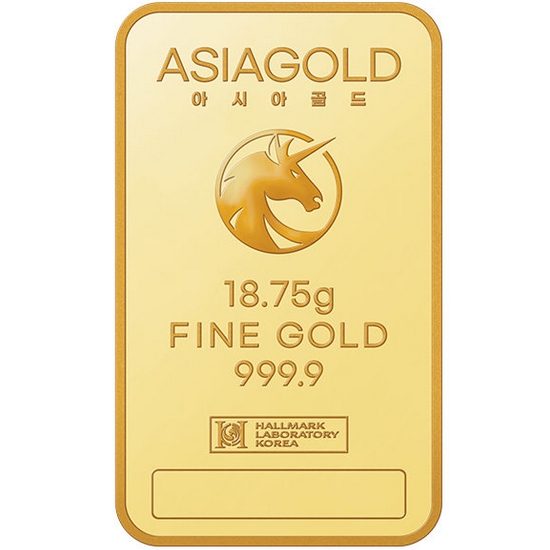 아시아골드  골드바 18.75g