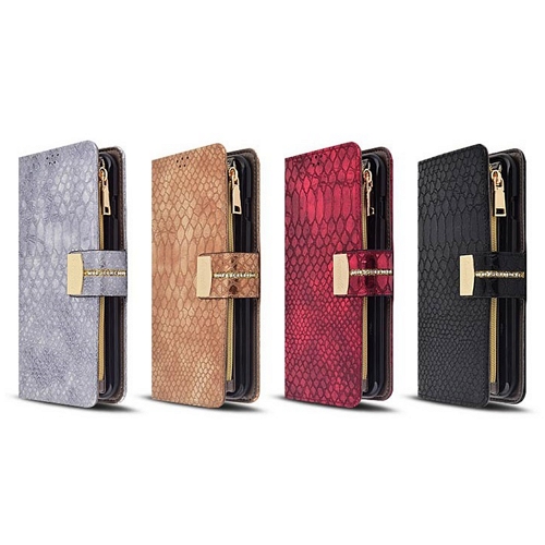 오너클랜  갤럭시S22 플러스 파이톤 지퍼 다이어리케이스