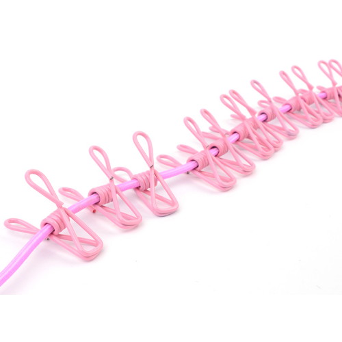 늘어나는 고무 빨래줄 집게 세트 1.7m