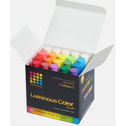 하고로모  풀터치 탄산분필 형광 혼합 16색