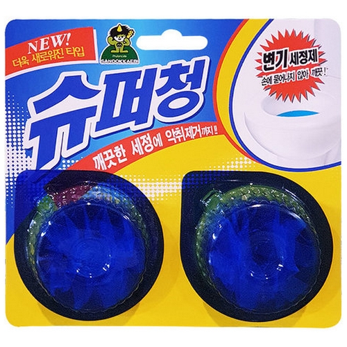 산도깨비  슈퍼청 변기세정제 40g 2개입