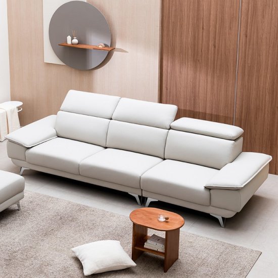 웰퍼니쳐 타이탄 헤드무빙 가죽 소파 4인용