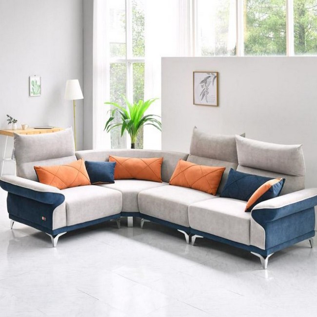 그로잉퍼니처 베르디 코너 아쿠아클린 조야원단 모듈 패브릭 소파 6인용