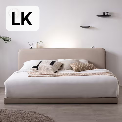 삼익가구 루시 수납형 저상형 LED침대 LK