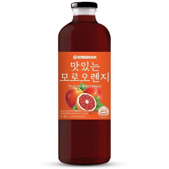  참앤들황토농원 맛있는 모로오렌지 주스 1L[3개]