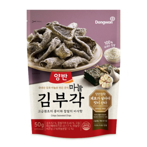 동원F&B 양반 마늘 김부각 50g[4개]