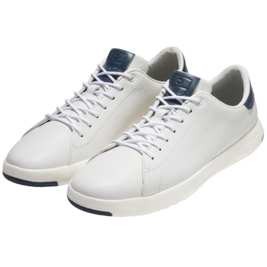 콜한 GrandPro Tennis Sneaker 화이트네이비 남성 스니커즈 CHSO2F072N1