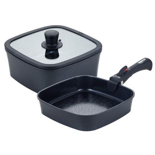 비엠코르  네오팟 IH 사각 세라믹팬 2종세트 (냄비24+팬24)