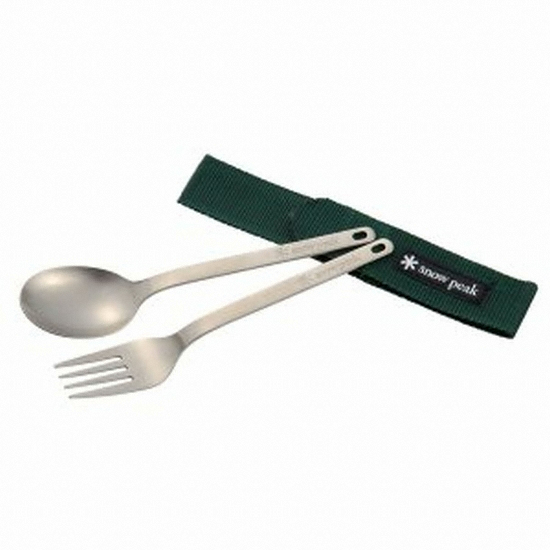 스노우피크  티타늄 스푼 포크 세트 (SCT-002)