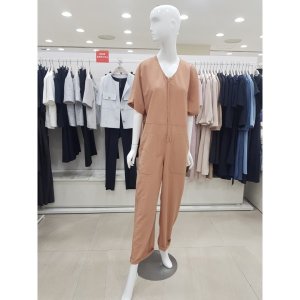 비지트인뉴욕 VY5OV31 브이넥 앞지퍼 점프수트