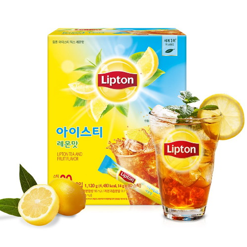 유니레버 립톤 아이스티 레몬 14g 80개입