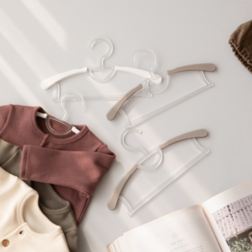 프로그 길이조절 아기옷걸이 화이트 8P