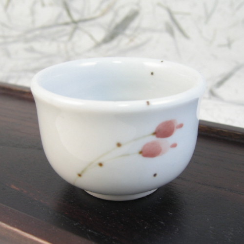 단고재 백자 목련 신 소주잔