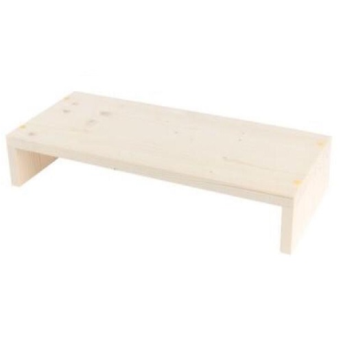 구멍가게 우드나인 원목 스프러스 1단 모니터받침대