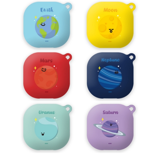 코쿼드  9C9C 갤럭시 버즈 프로/라이브 행성 젤리 케이스