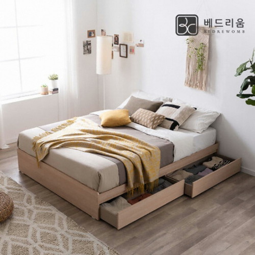 베드리움 미니멀 수납 침대 Q