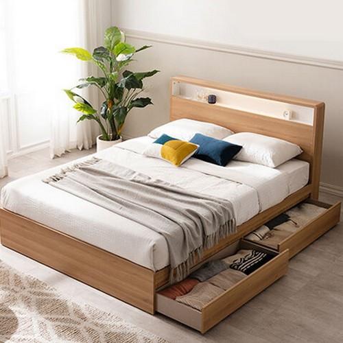 베드리움 리밍 수납 LED침대 Q