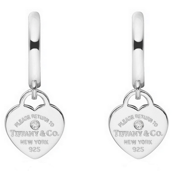 티파니앤코  리턴 투 티파니 다이아 미니 후프 실버 귀걸이_69836410