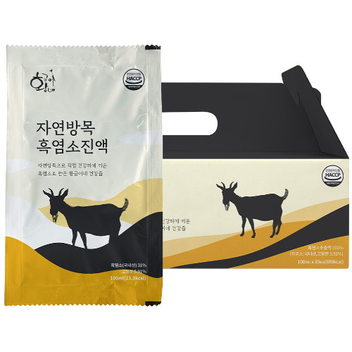 황금이네 방목으로 직접키워 만든 흑염소 진액 100ml 30포