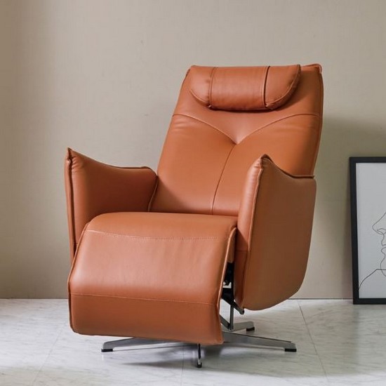 까사살로티 루카스 천연가죽 리클라이너 1인용