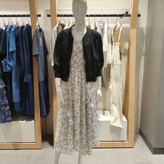 비지트인뉴욕 셔링 쉬폰 숏점퍼VY5JP73