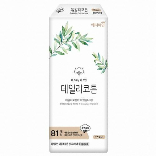 예지미인 데일리코튼 롱 팬티라이너 81개